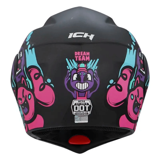 Casco Ich 3110 Kids Smile Negro Fucsia - Image 5