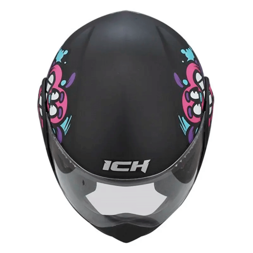 Casco Ich 3110 Kids Smile Negro Fucsia - Image 4