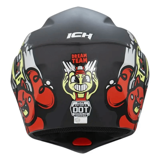 Casco Ich 3110s (Niñ@s) Dream Team Negro Rojo Mate - Image 4