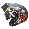 Casco Ich 3110s Kids Dream Team Negro Rojo Brillante3 - Punto Llantas 7
