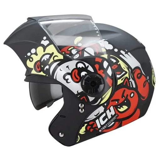 Casco Ich 3110s (Niñ@s) Dream Team Negro Rojo Mate