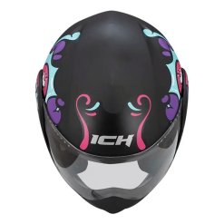 Casco Ich 3110s Kids Love Negro Morado Mate1 - Punto Llantas 5