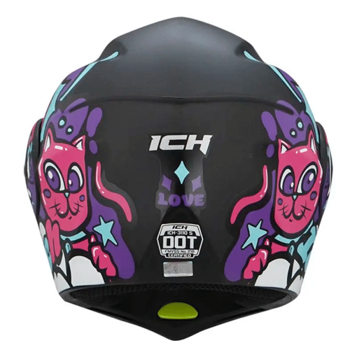 Casco Ich 3110s (Niñ@s) Love Negro Morado Mate - Image 4