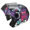 Casco Ich 3110s Kids Love Negro Morado Mate3 - Punto Llantas 6
