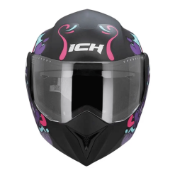 Casco Ich 3110s Kids Love Negro Morado Mate5 - Punto Llantas 2