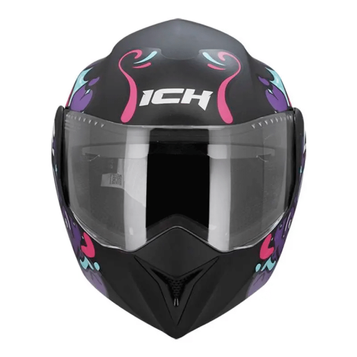 Casco Ich 3110s (Niñ@s) Love Negro Morado Mate - Image 3