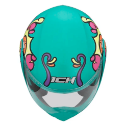 Casco Ich 3110s Kids Love Verde Menta Fucsia Brillante2 - Punto Llantas 3