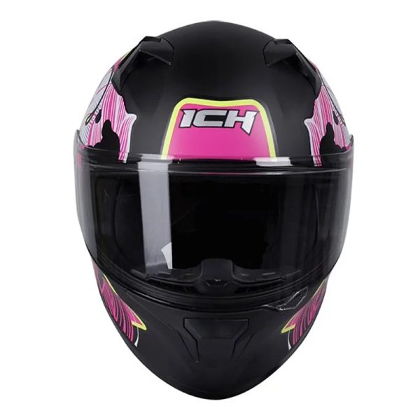 Casco Ich 503Sp Floral Negro Fucsia Mate Sm31 Copia - Punto Llantas 4