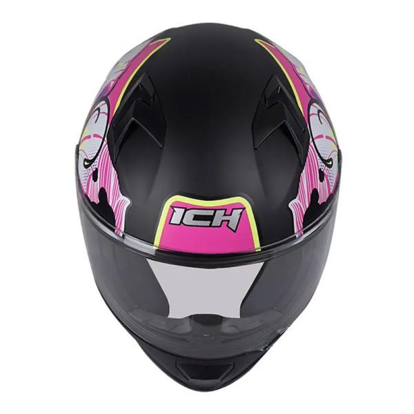 Casco Ich 503Sp Floral Negro Fucsia Mate Sm41 Copia - Punto Llantas 3