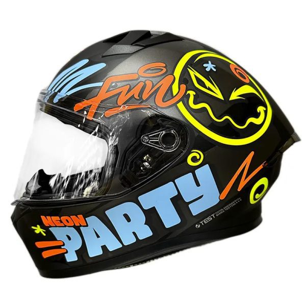Casco Ich 503Sp Neon Dreams Negro Azul Mate41 Copia - Punto Llantas 1