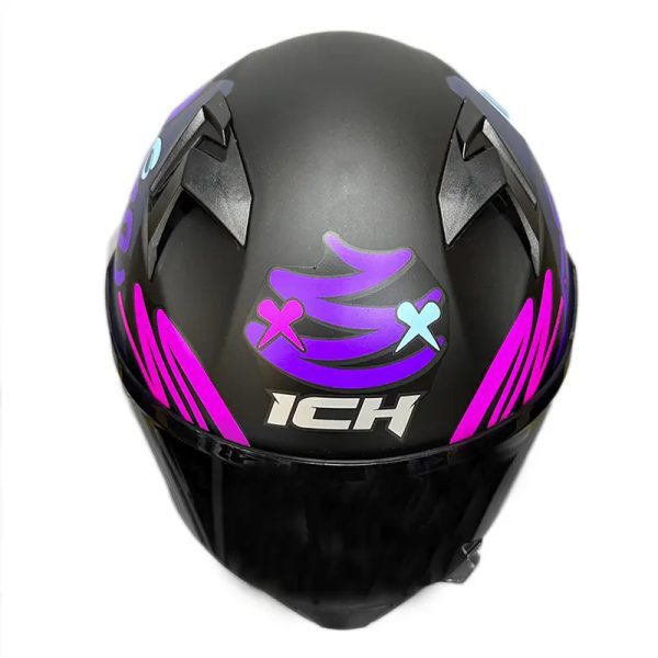 Casco Ich 503Sp Neon Dreams Negro Fucsia Mate31 Copia - Punto Llantas 2
