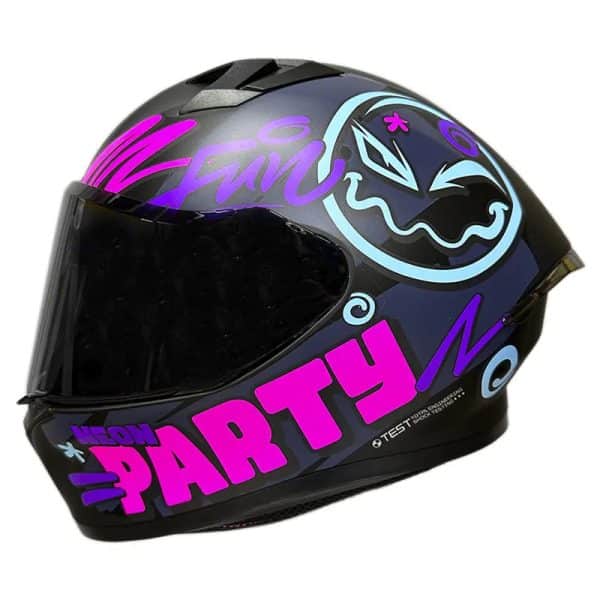 Casco Ich 503Sp Neon Dreams Negro Fucsia Mate41 Copia - Punto Llantas 1