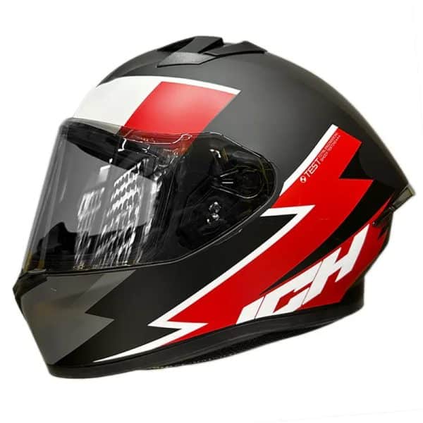 Casco Ich 503Sp Rufy Negro Blanco Mate11 Copia - Punto Llantas 1