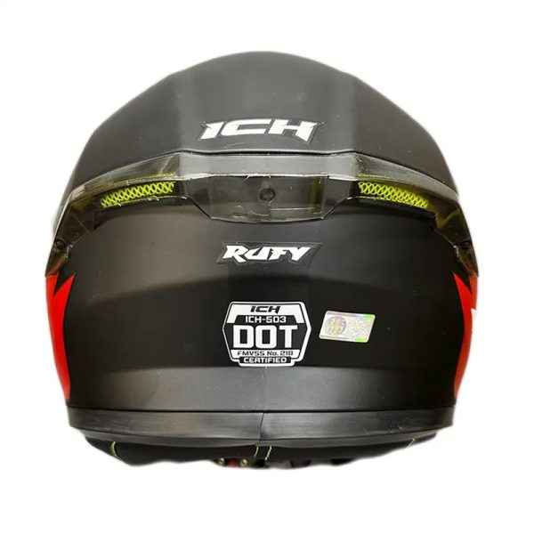 Casco Ich 503Sp Rufy Negro Blanco Mate21 Copia - Punto Llantas 3