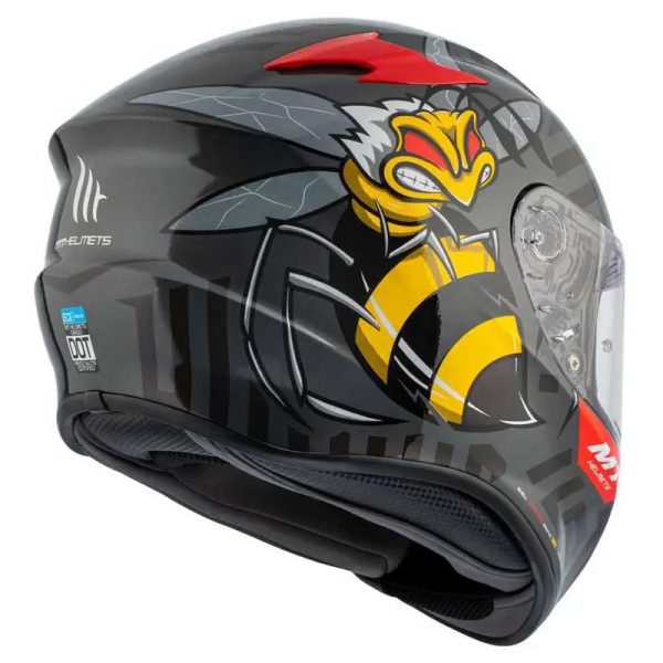 Casco Mt Targo Bee B5 Rojo Brillo21 Copia - Punto Llantas 2