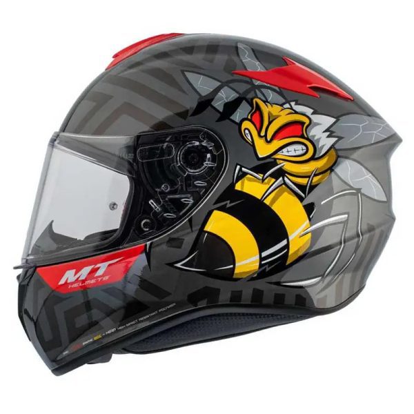 Casco Mt Targo Bee B5 Rojo Brillo31 Copia - Punto Llantas 1