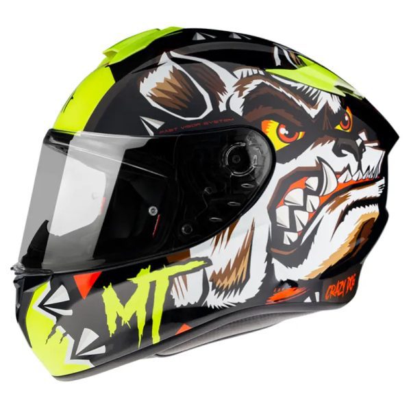 Casco Mt Targo Crazydog G3 Amarillo Brillo31 Copia - Punto Llantas 1