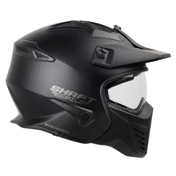Casco Shaft 225 Pilot Solid Negro Mate11 Copia - Punto Llantas 5