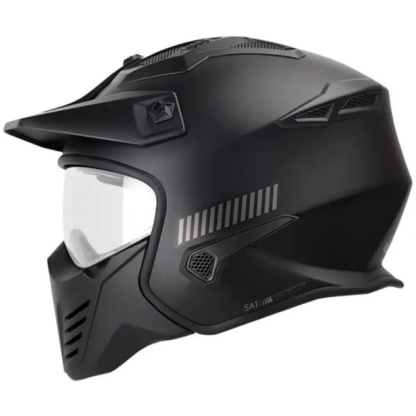 Casco Shaft 225 Pilot Solid Negro Mate41 Copia - Punto Llantas 1