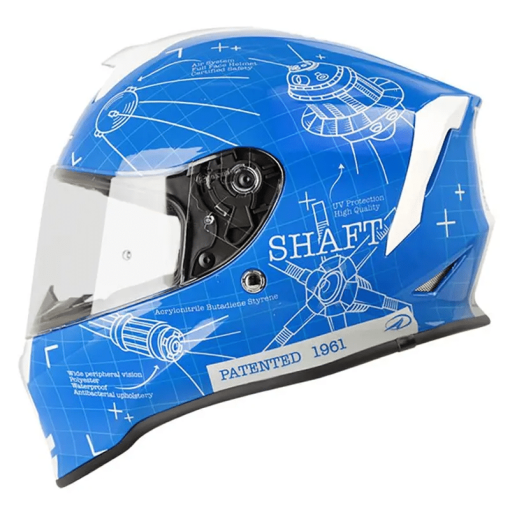 Casco Shaft 551 Blueprint Azul Gris