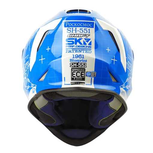 Casco Shaft 551 Blueprint Azul Gris - Image 2