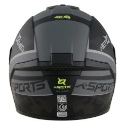 Casco X Sports M63 Comander Negro Gris Mate11 copia - Punto Llantas 1