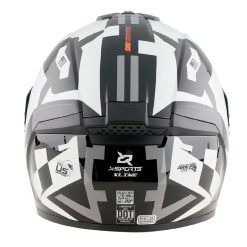 Casco X Sports M63 Geminis Negro Blanco Brillo11 copia - Punto Llantas 3