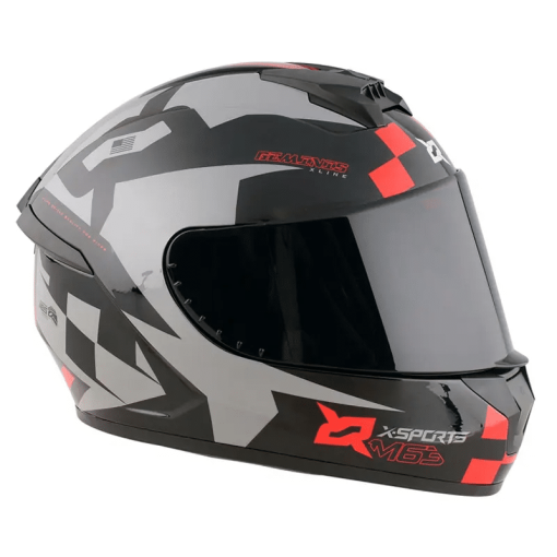 Casco X-Sports M63 Geminis Negro Rojo Brillo - Image 4