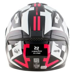 Casco X Sports M63 Geminis Negro Rosa Brillo11 copia - Punto Llantas 3