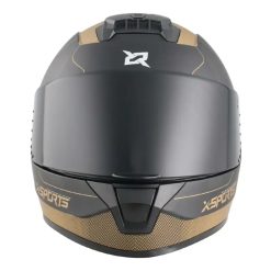 Casco X Sports M63 Lord Negro Dorado Mate31 copia - Punto Llantas 3