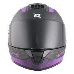 Casco X Sports M63 Lord Negro Morado Mate31 copia - Punto Llantas 2
