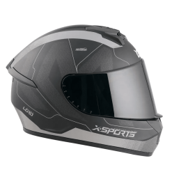 Casco X Sports M63 Lord Negro Plata Mate2 11 copia - Punto Llantas 1