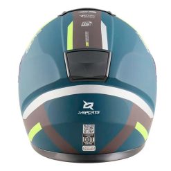Casco X Sports M66 Euro Azul Amarillo Mate11 copia - Punto Llantas 3