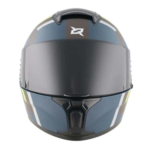 Casco X-Sports M66 Euro Azul Amarillo Mate - Image 3