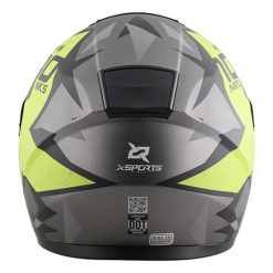 Casco X Sports M66 Ioniks Gris Amarillo Mate31 copia - Punto Llantas 3