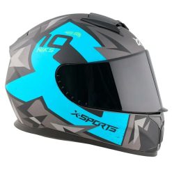Casco X Sports M66 Ioniks Gris Mate Cielo21 copia - Punto Llantas 3
