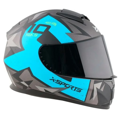 Casco X-Sports M66 Ioniks Gris Mate Cielo - Image 4