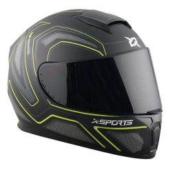 Casco X Sports M66 Python Negro Amarillo Brillo11 copia - Punto Llantas 2