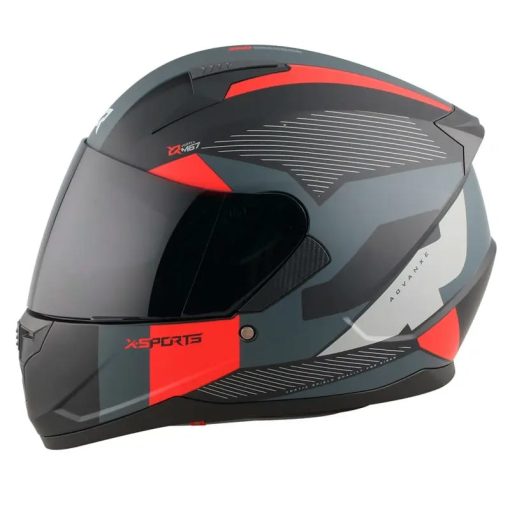 Casco X-Sports M67 Advanxe Negro Rojo Mate