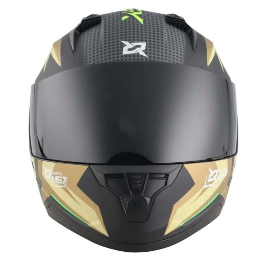 Casco X-Sports M67 Claw Negro Dorado Mate - Image 4