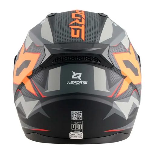 Casco X-Sports M67 Claw Negro Gris Mate - Image 3