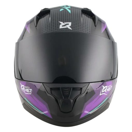 Casco X-Sports M67 Claw Negro Morado Brillo - Image 3