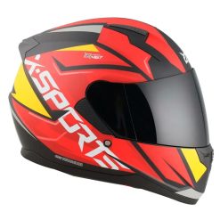 Casco X Sports M67 Courxe Negro Rojo Mate21 copia - Punto Llantas 1