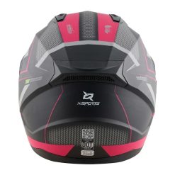Casco X Sports M67 Volton Negro Rosado Mate13 copia - Punto Llantas 3