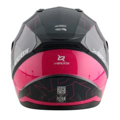 Casco X Sports M67 Xpider Gris Rosa Brillo Do11 copia - Punto Llantas 2