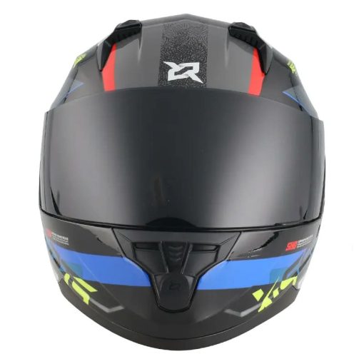 Casco X-Sports M67 Xteps Negro Azul Brillo - Image 3