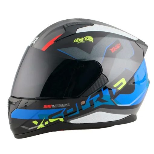 Casco X-Sports M67 Xteps Negro Azul Brillo
