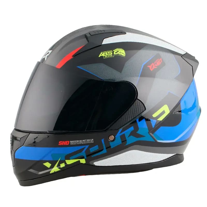 Casco X-Sports M67 Negro Azul Brillo - Punto Llantas