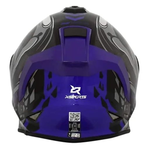 Casco X-Sports V151 Armok Morado Brillo - Image 3