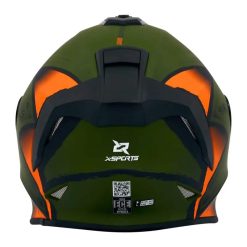 Casco X Sports V151 Armok Verde Naranja Mate11 copia - Punto Llantas 1